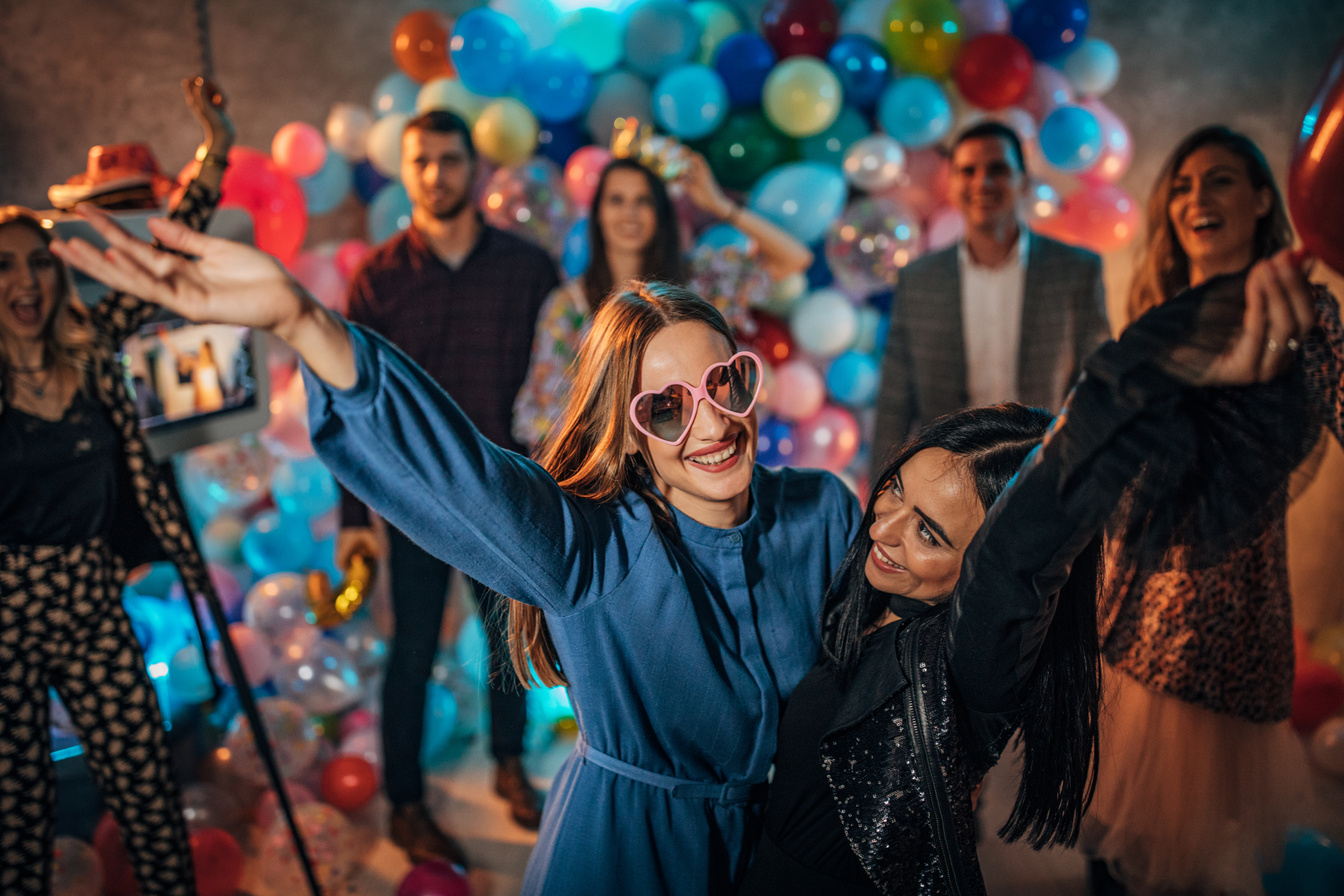 Photo booth at a party